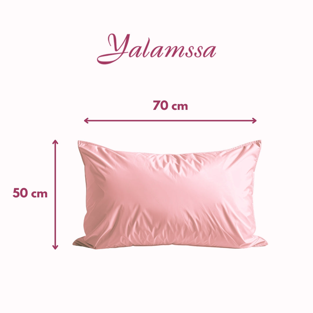 Pack 4 Taies D'oreillers 100% Satin De Soie
