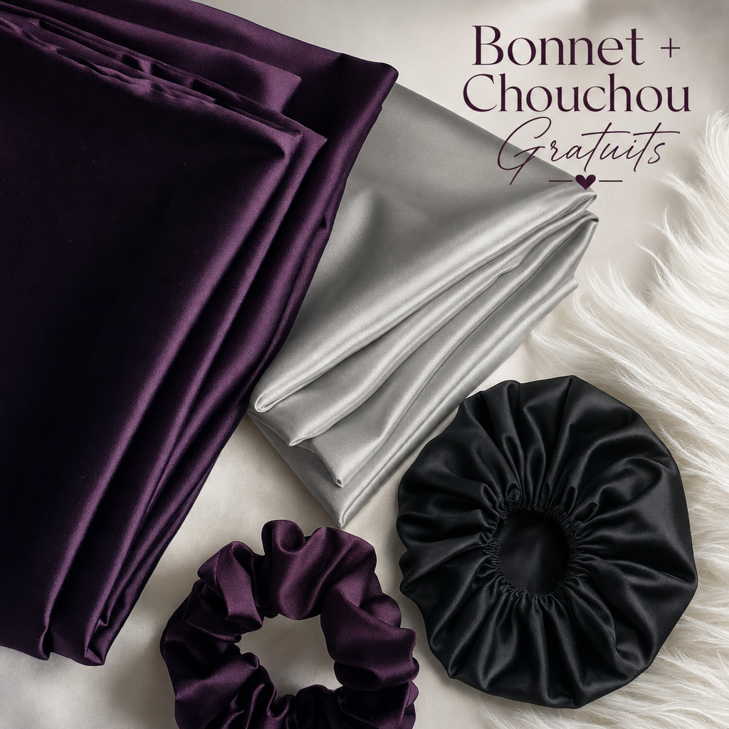 Pack 4 Taies D'oreillers 100% Satin De Soie