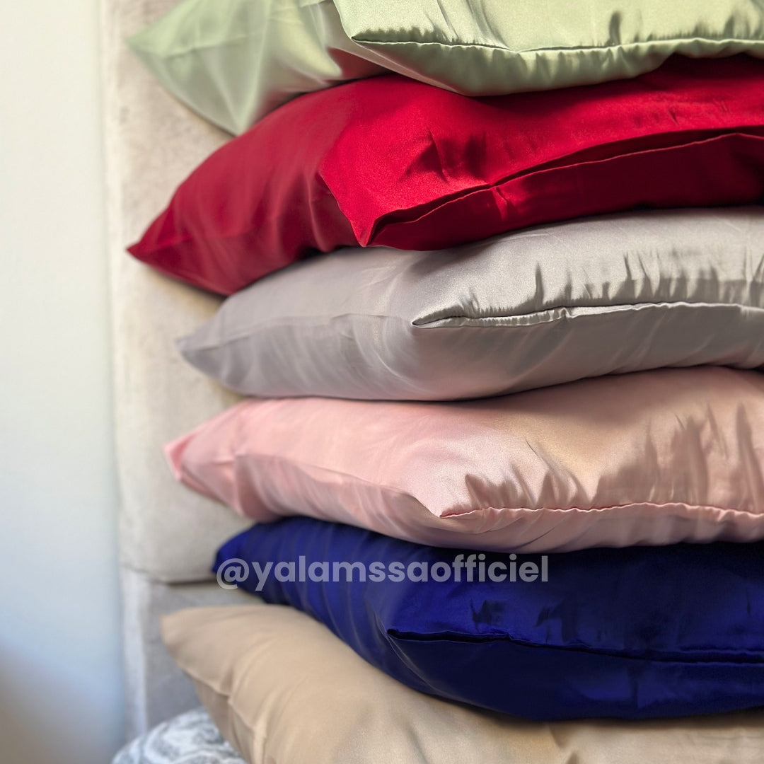 Pack 6 Taies D'oreillers 100% Satin De Soie